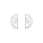 Les Georgettes - Boucles d'Oreilles Laiton Argenté - Ref 70331091600000