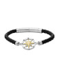 Fossil Bijoux - Bracelet Vintage Casual cuir noir - Ref JF04226998