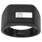 Phebus - Bague acier noir  - Ref 15-0301-62