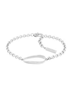 Calvin Klein - Bracelet Playful Organic Shapes acier gris - Ref 35000357