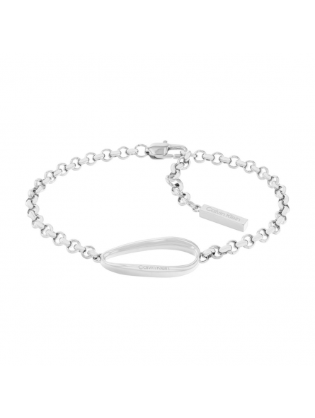 Calvin Klein - Bracelet Playful Organic Shapes acier gris - Ref 35000357
