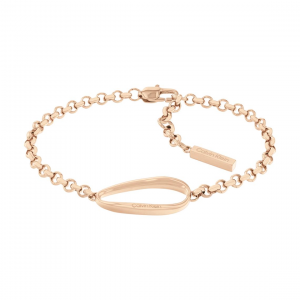 Calvin Klein - Bracelet Playful Organic Shapes acier doré rose - Ref 35000359