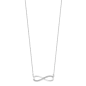 Lotus - Collier infini argent et oxyde de zirconium - Ref LP1872-1/1