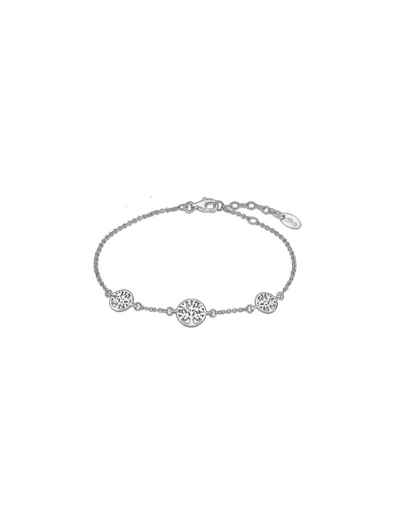 Lotus - Bracelet triple arbre de vie métal gris  - Ref LP1982-2/1