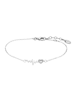 Lotus - Bracelet battement de coeur métal gris  - Ref LP3041-2/1