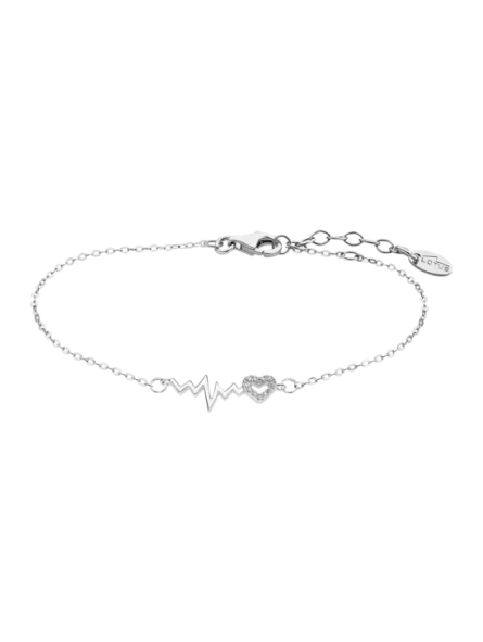 Lotus - Bracelet battement de coeur métal gris  - Ref LP3041-2/1