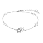 Lotus - Bracelet étoile métal gris  - Ref LP3177-2/1
