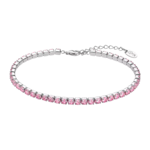 Lotus - Bracelet métal gris pierre rose  - Ref LP3452-2/2