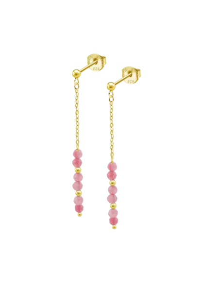 Lotus - Boucles d'oreilles argent trendy métal jaune - Ref LP3770-4/1