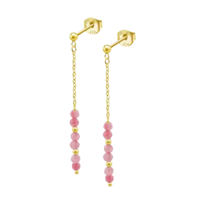 Lotus - Boucles d'oreilles argent trendy métal jaune - Ref LP3770-4/1