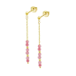 Lotus - Boucles d'oreilles argent trendy métal jaune - Ref LP3770-4/1