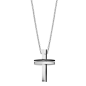 Lotus - Collier Croix Men In Black Acier - Ref LS1984-1/1