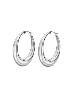Lotus - Boucles d'oreilles acier gris  - Ref LS2177-4/1