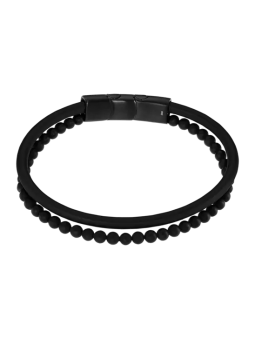 Lotus - Bracelet double acier noir  - Ref LS2389-2/1