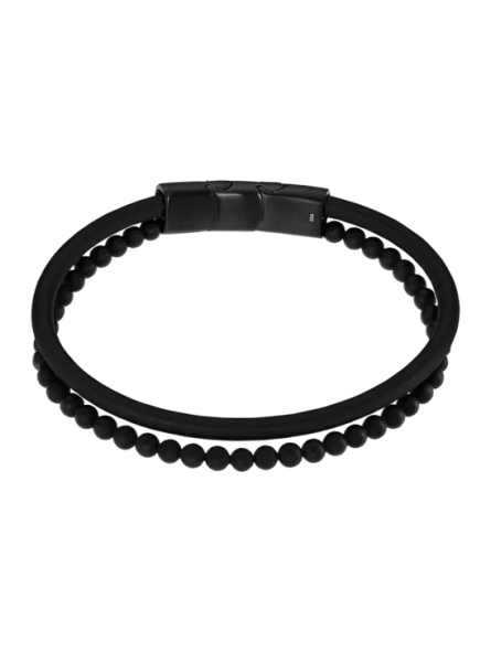 Lotus - Bracelet double acier noir  - Ref LS2389-2/1