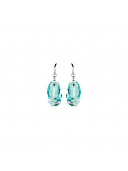 Marazzini - Boucles D'Oreilles Pendantes Small Meteor en Laiton et Cristal - Ref RHSMETUOE1
