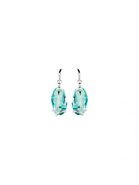 Marazzini - Boucles D'Oreilles Pendantes Small Meteor en Laiton et Cristal - Ref RHSMETUOE1