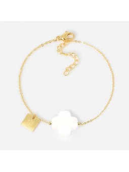 ZAG - Bracelet Vega acier doré - Ref SBS00611-01WHT