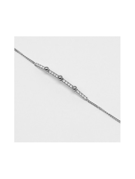 ZAG - Bracelet Zinatra acier gris  - Ref SBS12102-00WHT