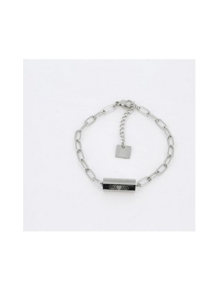 ZAG - Bracelet Rabi acier gris  - Ref SBS13567-00UNI
