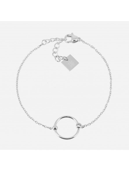 ZAG - Bracelet Jill acier gris  - Ref SBS19668-00WHT