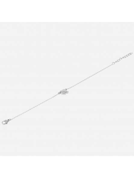 ZAG - Bracelet Azur acier gris  - Ref SBS23141-00WHT