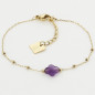 ZAG - Bracelet Velasquez acier doré  - Ref SBS7970-01PUR