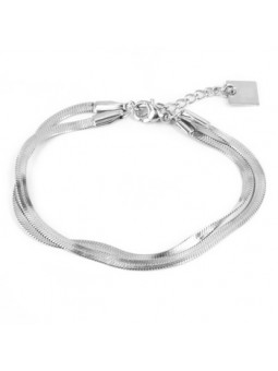 ZAG - Bracelet Ghery acier gris - Ref SBX7232-00UNI