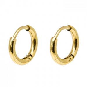 ZAG - Boucle d'oreille en acier inoxydable chirurgical  - Ref SEC13872-01UNI