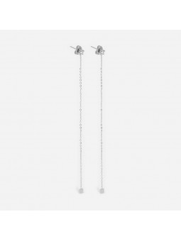 ZAG - Boucles d'oreilles Fylla acier gris  - Ref SEL18187-00UNI