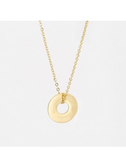 ZAG - Collier Divine acier doré - Ref SNS0681-01UNI