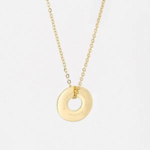 ZAG - Collier Divine acier doré - Ref SNS0681-01UNI