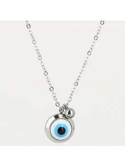 ZAG - Collier Nazareth acier gris - Ref SNS13940-00WHT