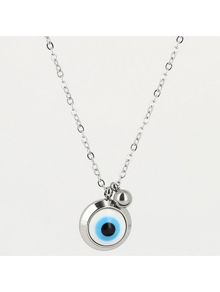 ZAG - Collier Nazareth acier gris - Ref SNS13940-00WHT