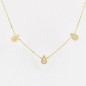 ZAG - Collier Leyva acier doré  - Ref SNS18296-01WHT
