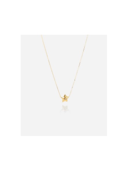 ZAG - Collier Venus acier doré - Ref SNS20370-01WHT