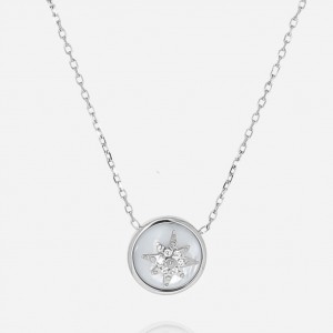 ZAG - Collier Evelyne acier gris  - Ref SNS21921-00SEL