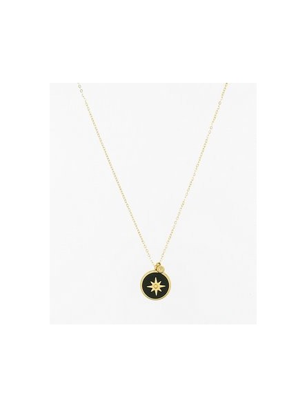 ZAG - Collier Sun acier doré - Ref SNS7377-01BLK