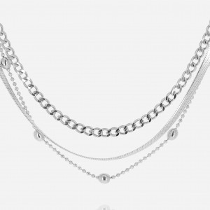 ZAG - Collier Lumineux acier gris  - Ref SNX22924-00UNI