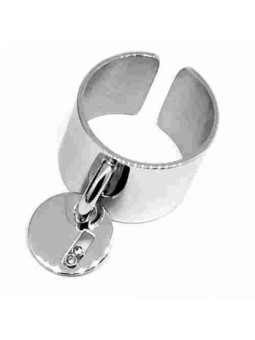 ZAG - Bague Forçat1 acier gris  - Ref SRL3592-00WHT