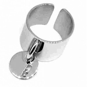 ZAG - Bague Forçat1 acier gris  - Ref SRL3592-00WHT