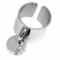 ZAG - Bague Forçat1 acier gris  - Ref SRL3592-00WHT