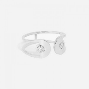 ZAG - Bague Medium acier gris - Ref SRM19741-00WHT
