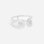 ZAG - Bague Medium acier gris - Ref SRM19741-00WHT