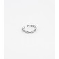 ZAG - Bague Spetsès acier gris  - Ref SRR13852-00UNI