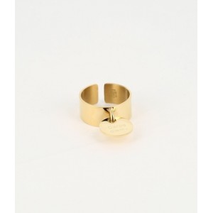 ZAG - Bague Carpe acier doré  - Ref SRR3470-01MIX