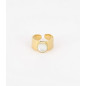 ZAG - Bague Carla acier doré  - Ref SRR7626-01SEL