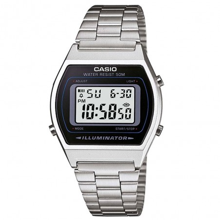 Montre Mixte CASIO Vintage Acier Argenté - B640WD-1AVEF