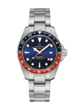 Certina - Montre Homme DS Action GMT Powermatic 80 - Ref C0329291104100