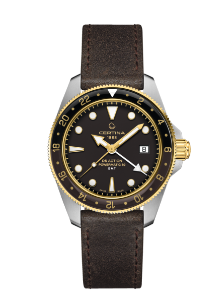 Certina - Montre Homme DS Action GMT Powermatic 80 - Ref C0329292605100